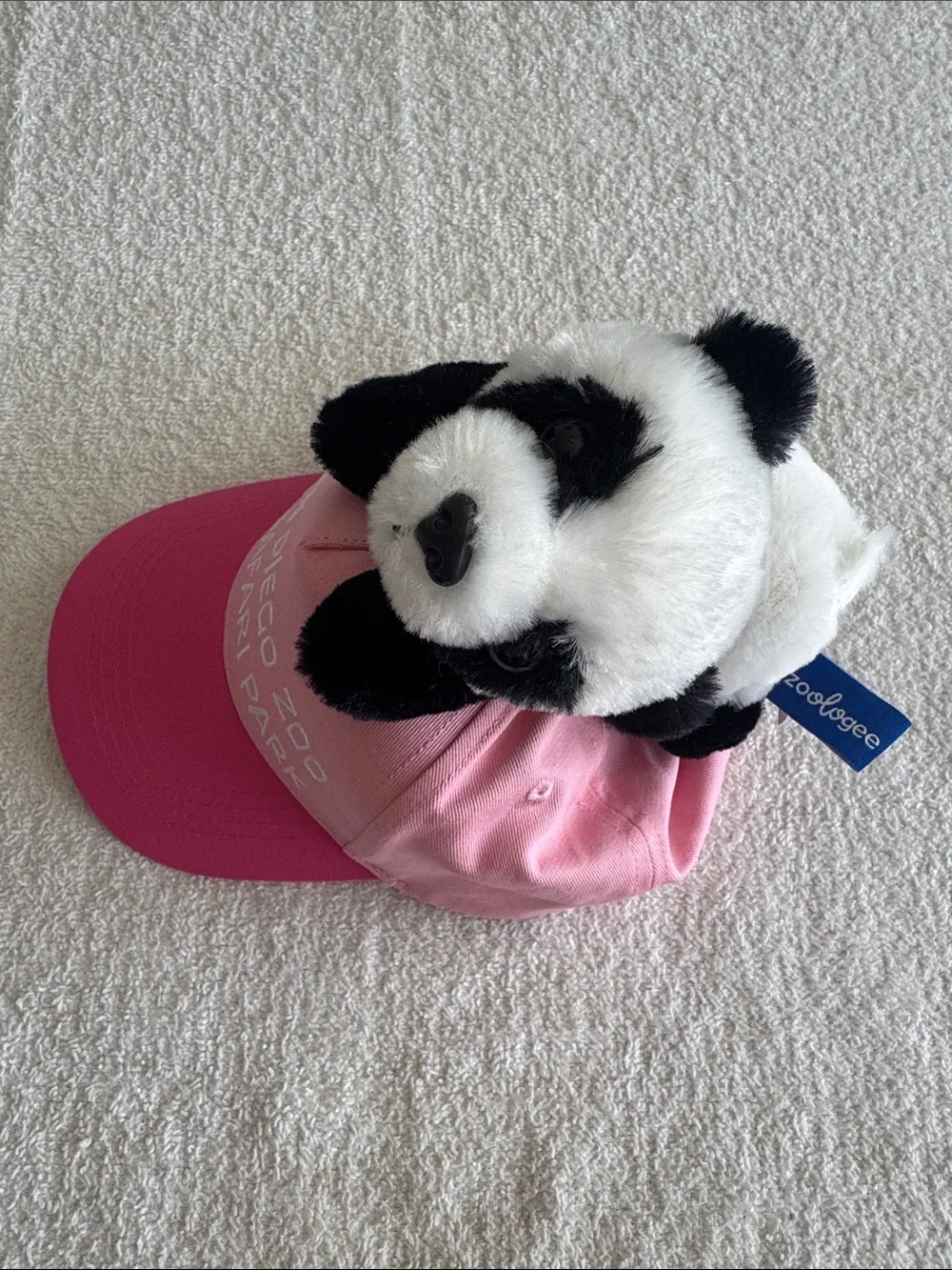 Zoologee San Diego Zoo & Safari Park Kids Pink Panda Plush Cap Hat